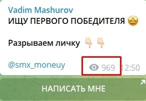 Просмотры Телеграм канала Vadim Mashurov
