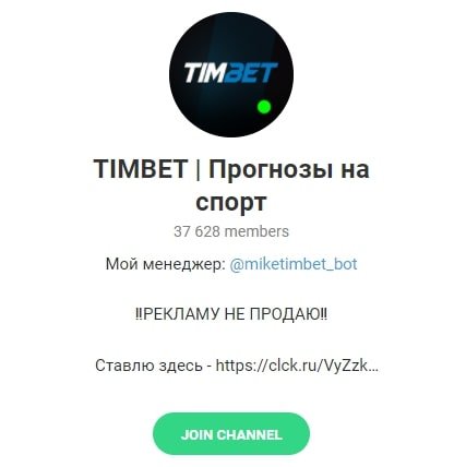 тим бет прогнозы в телеграмме