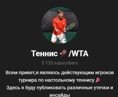 Теннис WTA в тг