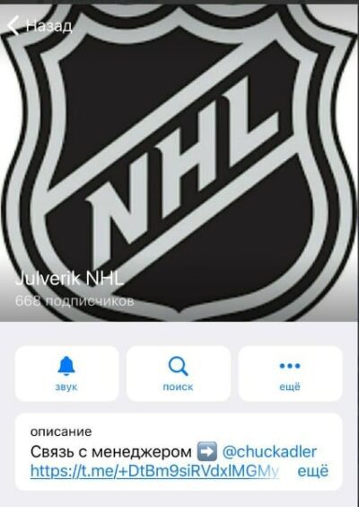 Julverik NHL телеграмм