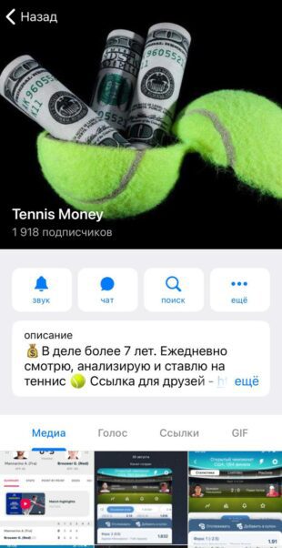 Tennis Money телеграмм