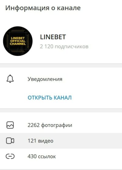 Информация о канале