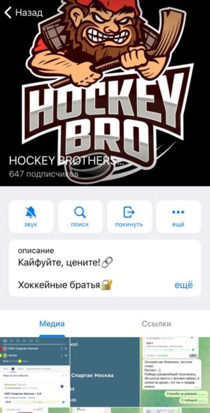 HOCKEY BROTHERS телеграмм