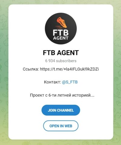 FTB AGENT телеграм