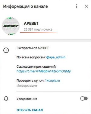 Apebet телеграм