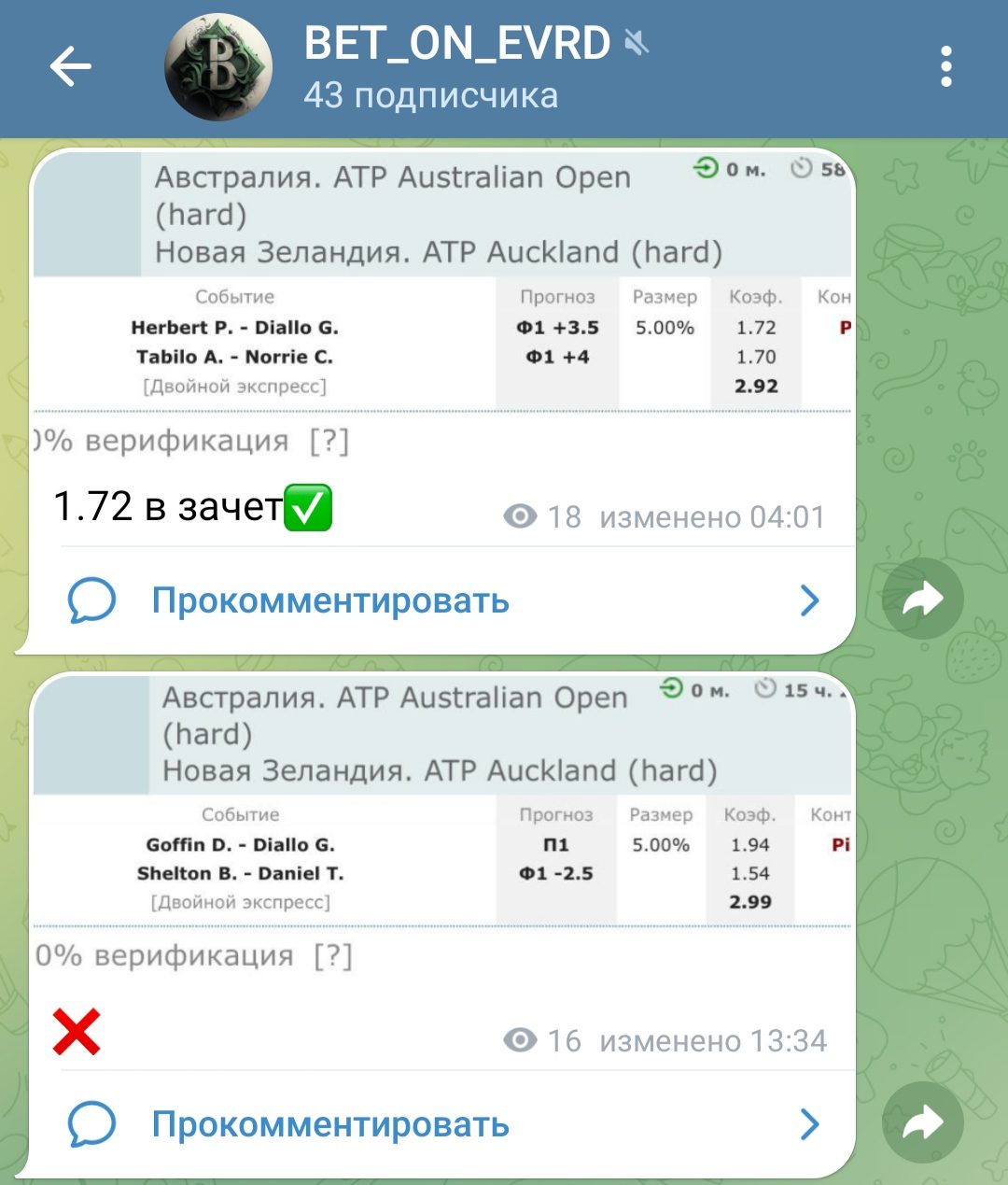 BET_ON_EVRD телеграм прогнозы